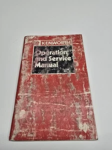 Kw1466 Kenworth Operation And Service Manual Used 1990 Print Date 18 Wheeler - Picture 1 of 4
