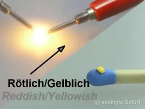 100 x SMD LED 0603 GOLDEN WHITE RÖTLICH GELBLICH warm wit blanc chaude weiss - Bild 1 von 1