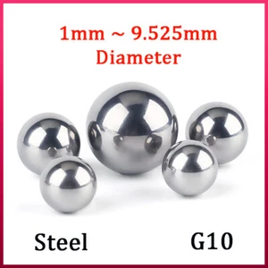 Bolas sólidas de acero rodamiento de alta precisión bola grano liso 1 mm - 9,525 mm de diámetro - Imagen 1 de 5