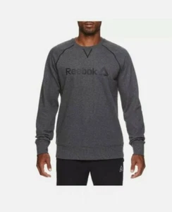 Sudadera Reebok Control de Crucero Tripulación Carbón Breather Para Hombre Talla Pequeña Entrenamiento - Imagen 1 de 3