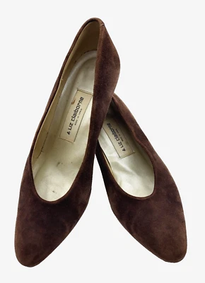 Liz Claiborne Brown Suede Pumps Size 7.5M Made In Spain - Image 1 of 4