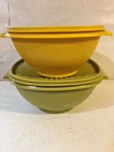 Tupperware, Juego de 2, 858-4 y 836-3, Contenedores de Almacenamiento Cubiertos, Usado, Bueno - Imagen 1 de 10