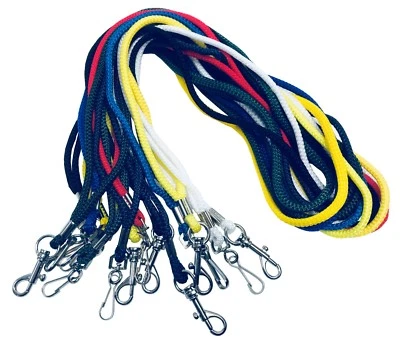 Strong Rope Neck ID Lanyard Metal Dog Clip For Keys & ID Card Pass Holder lot - Image 1 of 4