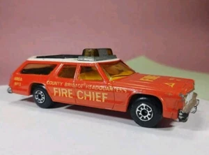 Matchbox Speed Kings K67/68 Dodge Monaco Estate Red Fire Chief Car - Picture 1 of 12