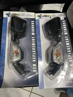 Espelho lateral esquerdo direito para motocicleta Yana Shiki MIR331BR MIR331BL Kawasaki Zx-10R - Imagem 1 de 4