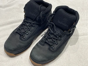 Timberland Euro Hiker Men's 13M Black Canvas Outdoor Casual Boots A11TY A774 - Picture 1 of 11