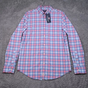 Vineyard Vines Hemd Herren Small Performance Slim Fit Murray blau pink kariert - Bild 1 von 13