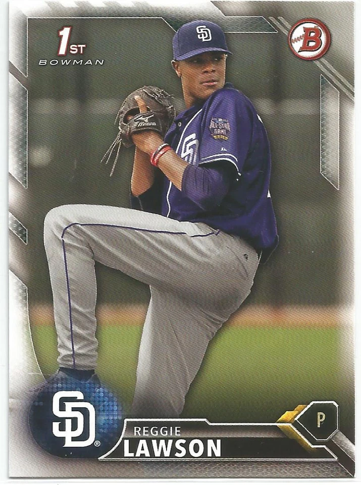 Reggie Lawson San Diego Padres 2016 Bowman Draft - Image 1 of 2