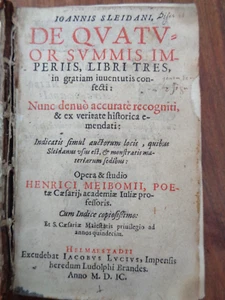 1599 DE QUATUOR SUMMIS IMPERIIS LIBRI TRES by JOANNIS SLEIDAN WORLD HISTORY ^ - Picture 1 of 11