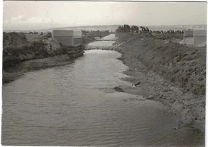 Canal de agua dulce en tierra de Goshen foto original guerra de Yom Kippur 1973 FDI Zahal - Imagen 1 de 2