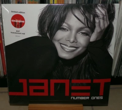 JANET JACKSON NUMBER ONES RED LP ESCAPADE ALL FOR YOU TOGETHER AGAIN MISS U MUCH - Image 1 of 4