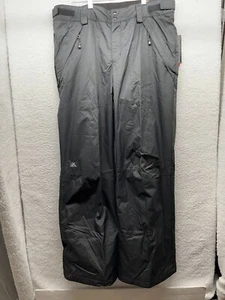 Zeroxposur Snow Pants Mens L Large Black Insulated Winter Ski Snowboard NWT - Picture 1 of 11