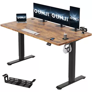 Gunji Höhenverstellbarer Schreibtisch Höhenverstellbar Elektrisch Tisch 120x60cm - Bild 1 von 16
