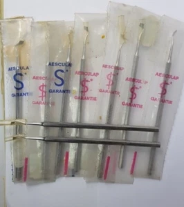 Lote de 9 instrumentos de clínica dental acero inoxidable Esculap original DF 53 Alemania - Imagen 1 de 5