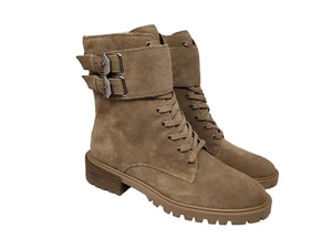 VINCE CAMUTO DAMEN FAWDRY DOPPELSCHNALLE WILDPILZ WILDLEDER MOTORRADSTIEFEL NEU IM KARTON 9M - Bild 1 von 12