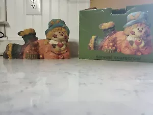 Scarecrow Girl Shelf Sitter ~ Autumn Fall Harvest Table Farmhouse Decor - Picture 1 of 6