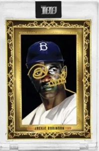 2022 TOPPS PROJECT 100 TARJETA #21 JACKIE ROBINSON - POR MALIK ROBERTS - Imagen 1 de 2