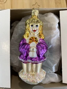 Inge Glas Little Angel at Prayer Blown Glass Ornament OWC #10005 Nib - Picture 1 of 3