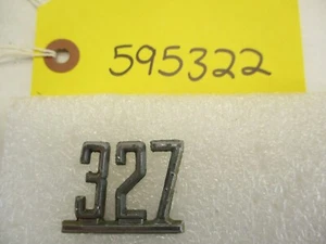 1965 1966 1967 1968 Chevy 327 Fender Emblem Badge  - Bild 1 von 5