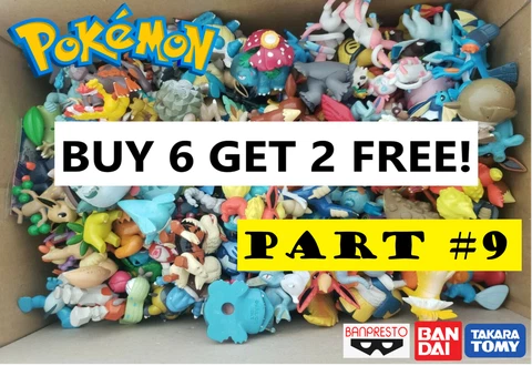 PART #9 GET 2 FREE FIGURES! Official Pokemon Center Tomy Nintendo Bandai READ Cover