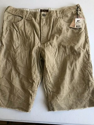 Pantalones Cortos PAUL FRANK Para Hombres Marrón Caqui Talla 36 Cierre de Botones Nuevos con Etiquetas Foto 1 de 4