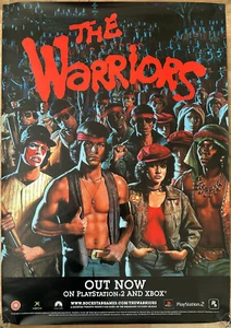 The Warriors (2005) RARE PS2 XBOX ** LARGE ** Promotional Poster #2 - Picture 1 of 2