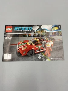 INSTRUCTIONS MANUAL 1 ONLY for Red LEGO Ferrari 75908 Speed Champions - Picture 1 of 4