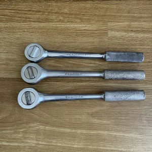 Qty Of 3 S-K SK Tools 42470 1/2" Drive Round Head Ratchet Wrench Made In USA - Picture 1 of 19