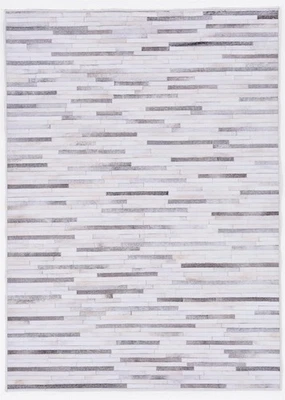 Linon Laredo Tanner Woven Polyester 3'x5' Rug in Gray - Image 1 of 4