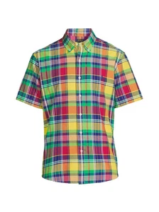 NUEVO CON ETIQUETAS**Camisa Oxford Polo Ralph Lauren de algodón a cuadros* Amarillo/Rojo/Azul/Verde**S**$115 - Imagen 1 de 6