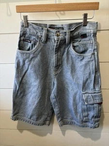 Vintage Fubu Cargo Shorts Carpenter Baggy Skaters Y2K 90s Boys size 14 - Picture 1 of 8
