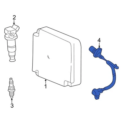For Toyota Corolla 1998-2004 Toyota 9008019013 Engine Crankshaft Position Sensor Foto 1 de 2