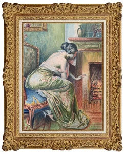 BELLE GOUACHE ET AQUARELLE VERS 1920/30 DE DELPHIN ENJOLRAS ? (1) - Picture 1 of 20