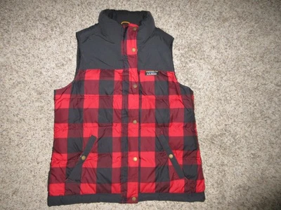 LL BEAN DOWN BUFFALO CUADROS ROJO NEGRO CHALECO ACOLCHADO MUJER TALLA MEDIANA 512421 CREMALLERA UP Foto 1 de 4