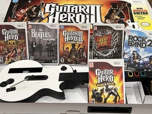 🎮Nintendo Wii Guitar Hero III Legends Of Rock Band IOB Bundle mit 6x CIB Spielen🎮 - Bild 1 von 13