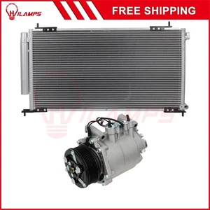 For 2002-2006 Honda CR-V 2.4L l4 AC Condenser & AC Compressor Cooling Kit - Picture 1 of 8