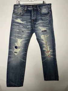 Cult Of Individuality Japanese Selvedge Jeans Greaser Straight Leg Jeans 34x34 - Picture 1 of 10