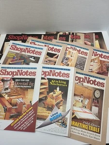ShopNotes Magazine Lot of 13 VTG #41, 42-45, 47-51, 55, 61, 71 In Binder - Picture 1 of 18