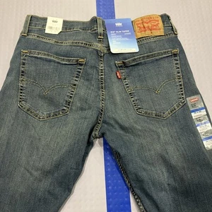 Levi's 512 Slim Tapered Fit Jeans Mens 32x30 Blue Denim Medium Wash Performance - Picture 1 of 15