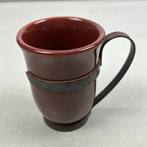 Franciscan Pottery El Patio Redwood Tumbler Mug Cup With Copper Handle - Picture 1 of 8