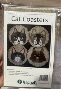 Rachel's of Greenfield - Katze Untersetzer Set - NEU - kostenloser Versand - Bild 1 von 3
