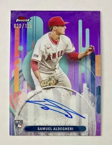 2025 Topps Finest #FA-SAL Samuel Aldegheri Purple Auto #'d /125 Los Angeles - Picture 1 of 2