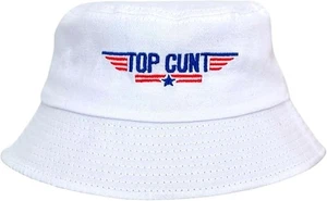 Unisex Reversible Bucket Hat for Men Women, Twat Print Sun Hat,Cotton Bucket hat - Picture 1 of 7