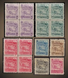 1897 NICARAGUA MAP OF NICARAGUA NO WATERMARK LOT SCOTT 90-94,96-97 - Picture 1 of 1