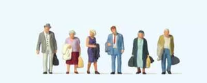 Preiser 73009 - Travellers - Set of 6 Figures - OO Gauge - Picture 1 of 1