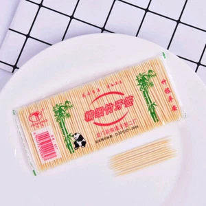 200PCS/Bag Bamboo Toothpick Disposable Natural Tooth pick Family Restaurant  - Bild 1 von 12