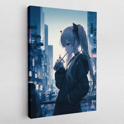 Leinwandbild Poster Acryl Glas Pop-Art Anime-Mädchen Charakter Manga Sundown - Bild 1 von 4