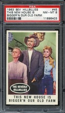 1963 TOPPS BEVERLY HILLBILLIES #45 THIS NEW HOUSE PSA 8 *DS12193