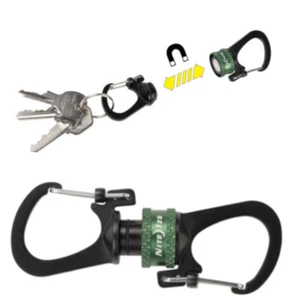 Nite-Ize Slidelock 360° Magnetic Locking Carabiner Olive - Picture 1 of 4