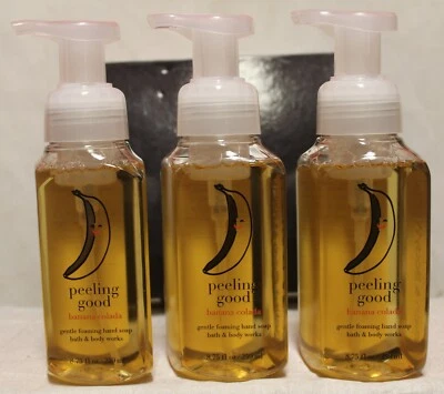 Bath & Body Works Peeling Good Banana Colada Hand Soap NEW Qty 3 Free Ship - Image 1 of 2